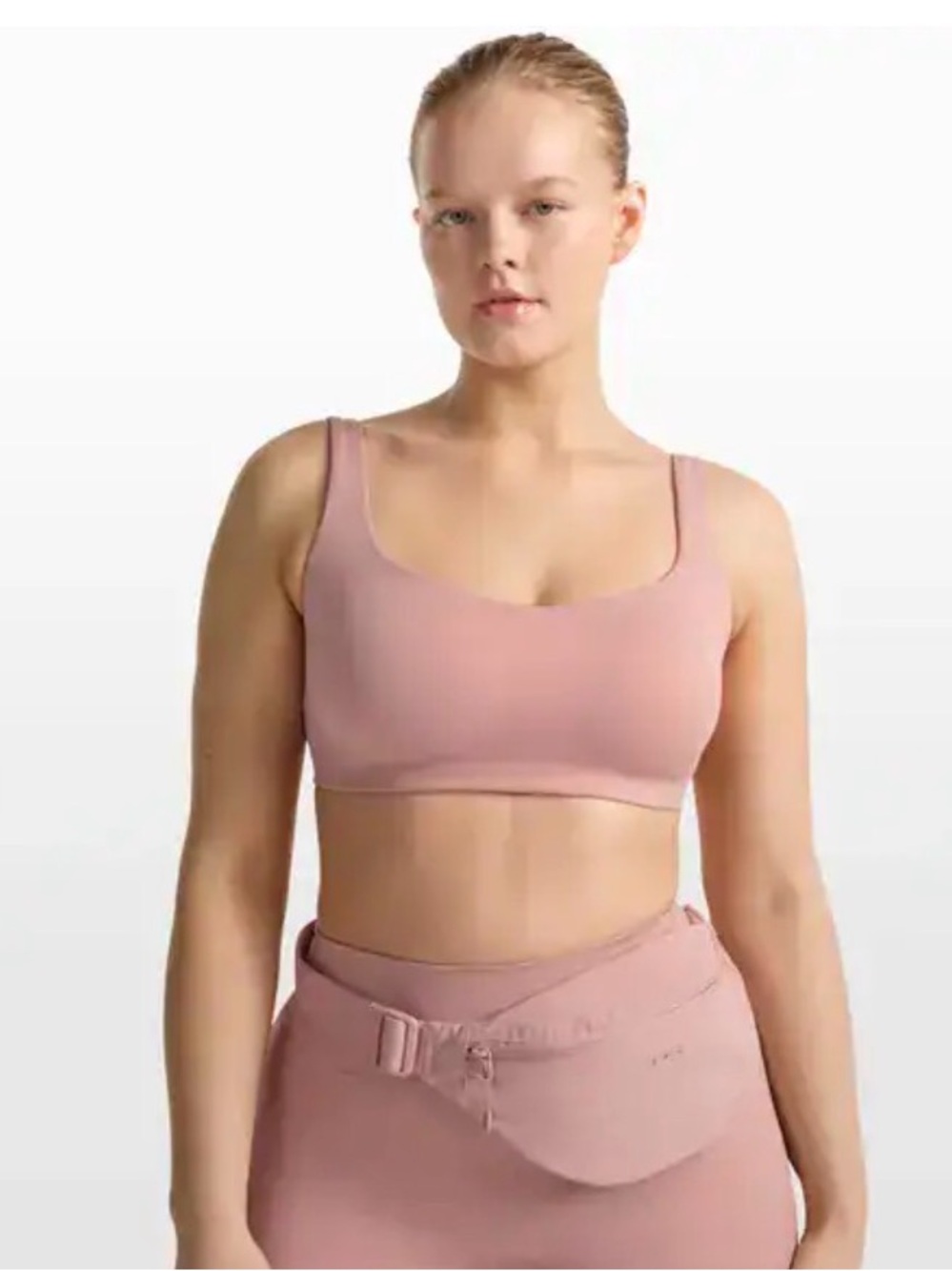 NIKE SKIMS matte Blush Pink Seamless Scoop Bralette